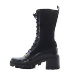 ハーリップトゥ Her lip to Crystal Lace-Up AnkleBoots ブーツ ロング 切替 23.5cm 黒 ブラック /SR