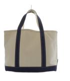 エルエルビーン L.L.BEAN BOAT AND TOTE トートバッグ ハンドバッグ キャンバス ブルー ホワイト /YO5