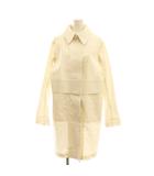 ジルサンダー JIL SANDER ステンカラーコート スプリングコート 36 アイボリー /DF ■OS