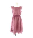 トッカ TOCCA 【洗える!】RIO BRANCO ドレス ワンピース ミモレ ロング 0 紫 パープル 白 ホワイト /AT ■OS