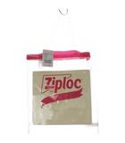  ビームスクチュール BEAMS COUTURE ジップロック ロゴ ハンドバッグ クリア ピンク /SR