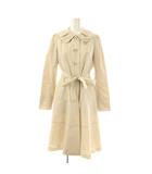 ハロッズ Harrods ステンカラーフレアコート 1 ライトベージュ /DO ■OS