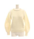 ルーニィ LOUNIE ローゲージニット セーター プルオーバー クロップド  F ホワイト 白 /CX ■OS