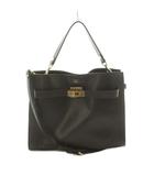 シータパランティカ sita parantica ドゥーズィエムクラス取扱 カナグツキ 2WAY ハンドバッグ ショルダーバッグ レザー ブラウン /MI ■OS