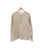 アメリカーナ AMERICANA ヘンリーネック カットソー Tシャツ 長袖 グレー /DF ■OS