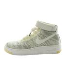 ナイキ NIKE Air Force 1 Ultra Flyknit Mid スニーカー シューズ US7 24.0cm 白 ホワイト 黒 ブラック 818018-101 /MI ■OS ■SH