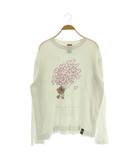 ダブルスタンダードクロージング ダブスタ DOUBLE STANDARD CLOTHING ベアプリントロングTシャツ ロンT カットソー 長袖 F ホワイト /MY ■OS