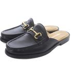 カミナンド caminando ドゥーズィエムクラス 別注 BIT MOCCASINS SLIPPERS ミュール サンダル レザー 5 黒 ブラック /SR