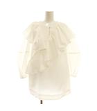  フォルフォルモ Formo Frill Blouse ブラウス シャツ プルオーバー ジャガード 2 白 /CX ■OS