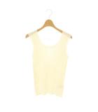 アパルトモン ドゥーズィエムクラス L'Appartement DEUXIEME CLASSE 24SS リブニットタンクトップ カットソー シルク混 ホワイト 白 /CX ■OS