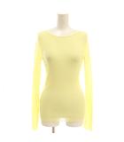 イエナ IENA 24SS C/Nシアーリブクループルオーバー カットソー 長袖 F 黄 イエロー /AT ■OS