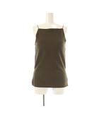 アメリヴィンテージ Ameri VINTAGE 25SS MEDI GLOSS RIB BACK SLIT CAMISOLE キャミソール リブ M 茶 ブラウン /AT ■OS