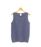 マックスマーラ MAX MARA LEISURE ノースリーブニット セーター S グレイッシュブルー /ES ■OS