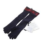 モンクレール MONCLER フィンガーレス グローブ ロゴ ニット 紺 ネイビー /SR