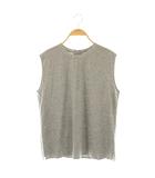 エブール ebure バックジップノースリーブカットソー クルーネック 38 グレー /AT ■OS