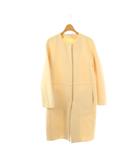 アベニールエトワール Aveniretoile ノーカラーコート ロング 36 オフホワイト /HK ■OS