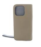 ボナベンチュラ BONAVENTURA iPhone 12/12 Pro/iPhone 13 スマホケース ダイアリーケース シュリンクレザー グレージュ×グレー /YO1