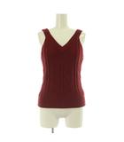 マウジー MOUSSY 25AW CABLE KNIT ノースリーブ トップス F ボルドー /MY ■OS