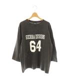 グッドオン GOOD ON SIERRA DESIGNS カットソー 七分袖 プリント L グレー /AT ■OS