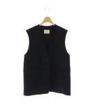 イエナ IENA 23AW カラーレス2ボタンベスト ジレ ブラック /DF ■OS