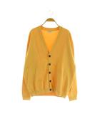 B&Y ユナイテッドアローズ BEAUTY&YOUTH ビューティー&ユース ガスコットン ミラノリブ Vネック カーディガン ニット 長袖 M イエロー /MY ■OS ■SH