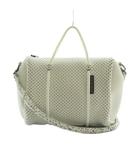 ステイトオブエスケープ STATE OF ESCAPE Prequel S 2WAY ハンドバッグ ショルダーバッグ パンチング ホワイト 白 /MI ■OS