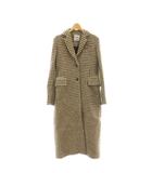ザラ ZARA チェック ロングコート チェスター S ベージュ /AT ■OS