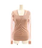 アプワイザーリッシェ Apuweiser-riche 23SS 2WAYインナーシアーカーデアンサンブル カーディガン ニット カットソー ラメ 2 スモークピンク /CX ■OS