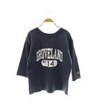 チャンピオン CHAMPION 25SS FRAMeWORK別注 FOOTBALL T Tシャツ カットソー 七分袖 F 紺 ネイビー /AT ■OS