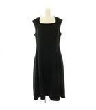 ルネ Rene 23年 スクエアネック ワンピース ひざ丈 ミディ丈 36 ブラック 5336110 /DF ■OS