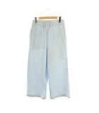 ドゥーズィエムクラス DEUXIEME CLASSE Ambience PANTS ワイドパンツ ピンストライプ ライトブルー ホワイト /ES ■OS