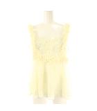 スナイデル SNIDEL 24SS ボリュームキャミトップス カットソー ノースリーブ F アイボリー /HK ■OS