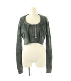 エモダ EMODA 24SS アンサンブル SHAGGY COMPACT TWIN KNIT LS ニット ファー キャミソール カーディガン F チャコールグレー /DO ■OS ■SH