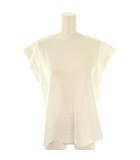 トゥモローランドコレクション TOMORROWLAND collection スーピマコットンジャージーカットソー ノースリーブ S ホワイト /ES ■OS