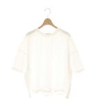 ジャーナルスタンダード レリューム JOURNAL STANDARD relume 25SS ギャザーヘムショートスリーブTシャツ カットソー 五分袖 F ホワイト /HK ■OS