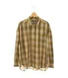 フレームワーク Framework 25SS オンブレチェックシャツ 長袖 ブラウン /HK ■OS