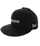 シュプリーム SUPREME × ニューエラ New Era ワールドフェイマス ボックスロゴ World Famous Box Logo ベースボールキャップ 帽子 58.7cm 黒 ブラック /SS ■OS