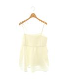 ジャスグリッティー JUSGLITTY 23AW ツイードキャミビスチェ プルオーバー 1 白 /NR ■OS