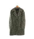 マッキントッシュ ロンドン MACKINTOSH LONDON DURRIS デュリス ウールツイードコート アウター 38 ブラック ホワイト /DF ■OS