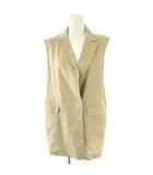 マッキントッシュ ロンドン MACKINTOSH LONDON ストレッチジレ ベスト ストライプ 38 ベージュ /AT ■OS