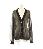 アパルトモン ドゥーズィエムクラス L'Appartement DEUXIEME CLASSE 23SS Sheer Cardigan シアーカーディガン ニット Vネック ブラウン /DF ■OS