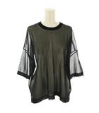 アパルトモン ドゥーズィエムクラス L'Appartement DEUXIEME CLASSE 23SS  Sheer T-shirt シアーTシャツ ニット プルオーバー ブラック /DF ■OS