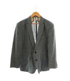 バーバリー ロンドン BURBERRY LONDON リネン2Bテーラードジャケット L グレー /ES ■OS