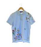 ポロ ラルフローレン POLO RALPH LAUREN ペイント 半袖ポロシャツ クラシックフィット S ライトブルー  /DF ■OS