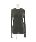 ヴェルメイユ パー イエナ VERMEIL par iena SLOWOOL Rib クルーネックプルオーバー リブニット グレー /DF ■OS