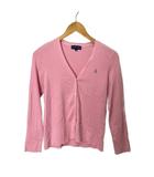ラルフローレン RALPH LAUREN Vネック ニット カーディガン ロゴ 長袖 女の子 160 ピンク ■FY