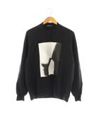 オールモストブラック ALMOSTBLACK ARTPICTURE L/S TEEスウェットカットソー プルオーバー 長袖 2 ブラック 22AW-CS02 /HK ■OS