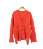 オールモストブラック ALMOSTBLACK KNIT CARDIGAN ニット カーディガン 抱擁 長袖 2 レッド /HK ■OS