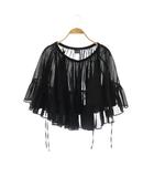 イエナ IENA ラブークル 24SS コットンボイルポンチョブラウス 七分袖 プルオーバー 黒 /NR ■OS