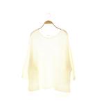 アパルトモン ドゥーズィエムクラス L'Appartement DEUXIEME CLASSE Linen Boat neck Knit ニット プルオーバー 長袖 ホワイト /DF ■OS